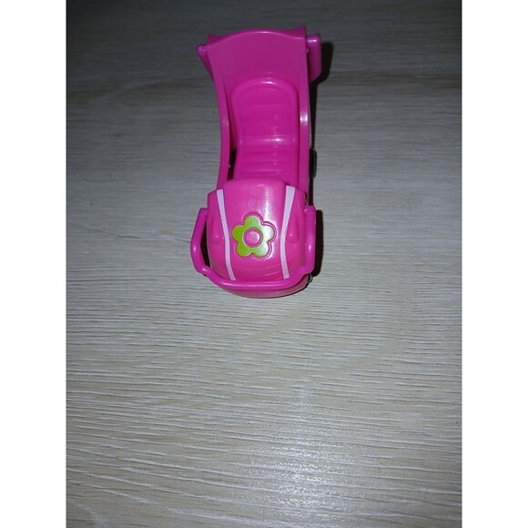 Polly Pocket Roller Coaster Toy Car Replacement Mattel Pink 2008 3 Inches - Picture 8 of 9